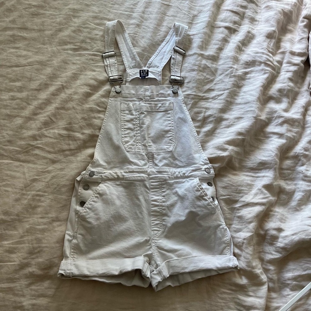 Gap white overalls